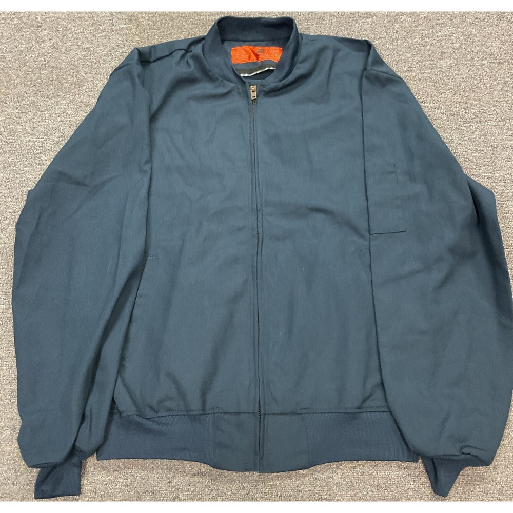 EUC! VTG Red Kap Soft Shell Full Talon Zip Navy Jacket - Size Men's M